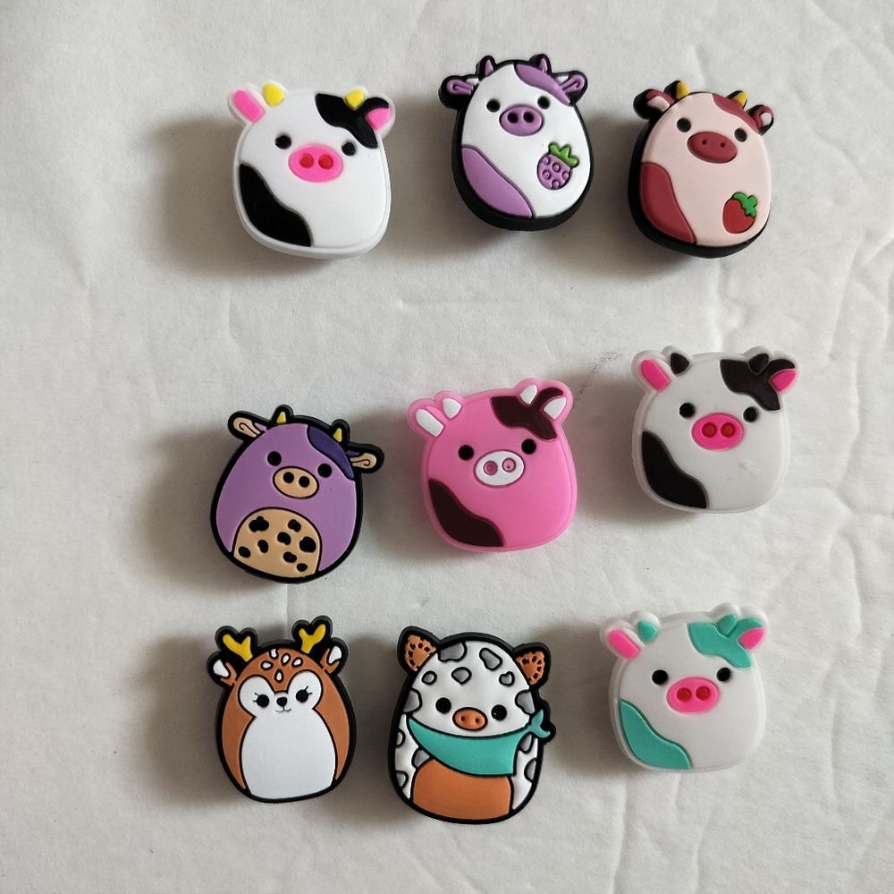 Kids women men Crocs shoe charms piggies CUTE!!